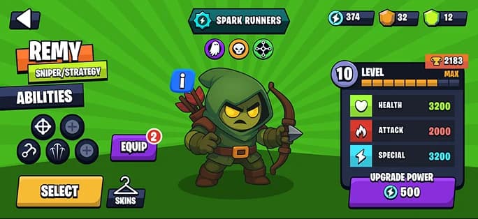 Character select