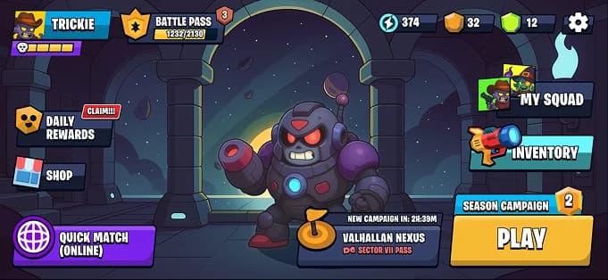VAPOHALLA home screen